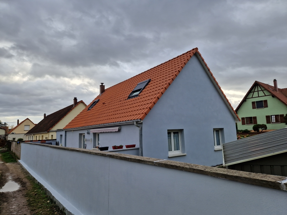 Nettoyage d&#8217;une toiture et rénovation de façades à Richtolsheim Obernai